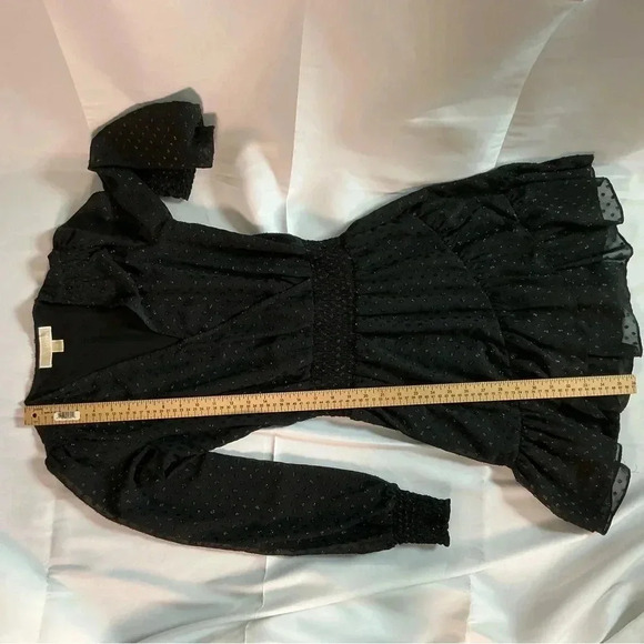 Michael Kors Glitter Polka-Dot Wrap Dress - Picture 12 of 16